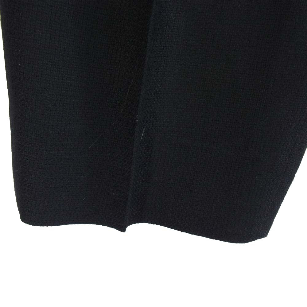 COMME des GARCONS HOMME コムデギャルソンオム HP-04003L 2タック ウール ワイド テーパード パンツ　黒 ブラック系 L【中古】