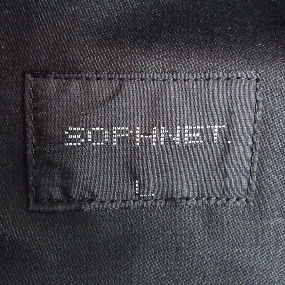 SOPHNET. ソフネット 190076 COVER ALL ペイズリー ポケット カバーオール ブラック系 L【美品】【中古】