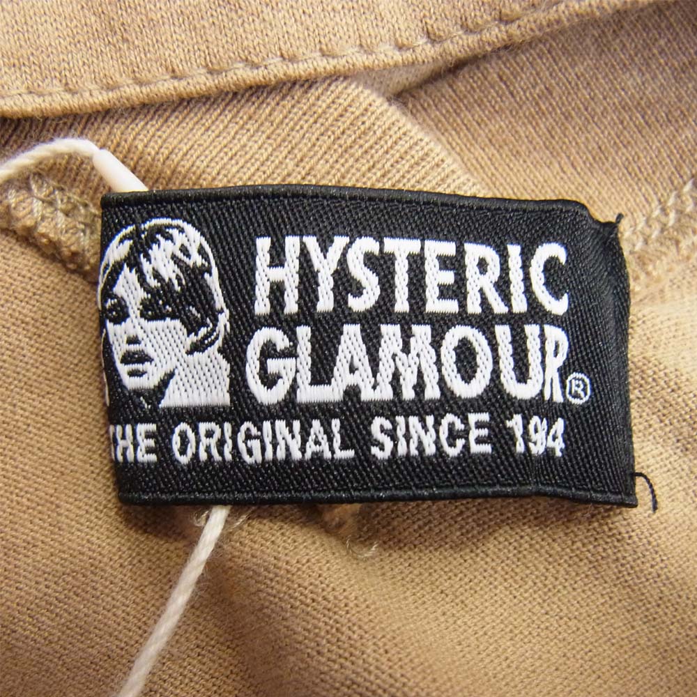 HYSTERIC GLAMOUR ヒステリックグラマー 20AW 01203CO05 HYS RIOT GRRRL プリント ワンピース ベージュ系 F【新古品】【未使用】【中古】