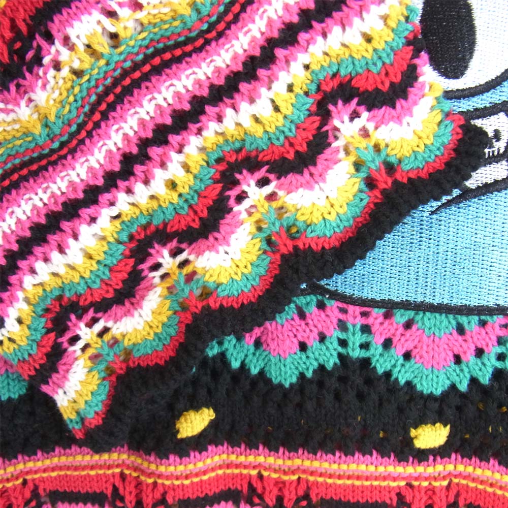 HYSTERIC GLAMOUR ヒステリックグラマー 01202NS03 HELLO BEAR クロシェ プルオーバー ニット マルチカラー系 F【新古品】【未使用】【中古】