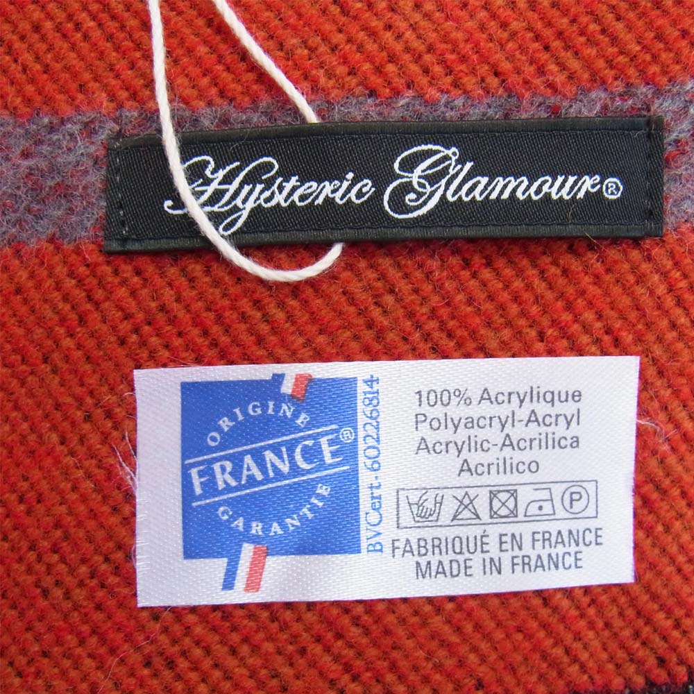 HYSTERIC GLAMOUR ヒステリックグラマー 01203QC04 HYSTERIC BEAR モノグラム ポンチョ ストール マルチカラー系【新古品】【未使用】【中古】