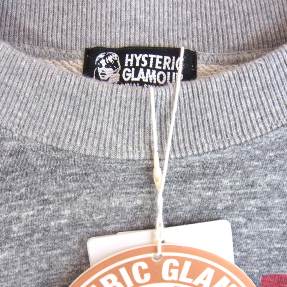 HYSTERIC GLAMOUR ヒステリックグラマー 20AW 01203CS14 CANDY LOADED スウェット グレー系 F【新古品】【未使用】【中古】