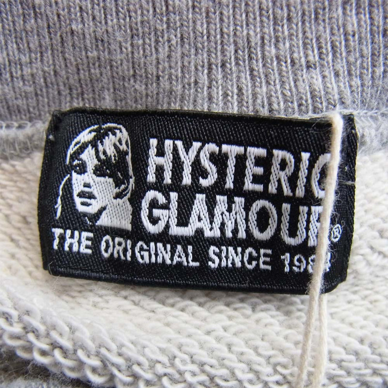 HYSTERIC GLAMOUR ヒステリックグラマー 20AW 01203CS14 CANDY LOADED スウェット グレー系 F【新古品】【未使用】【中古】
