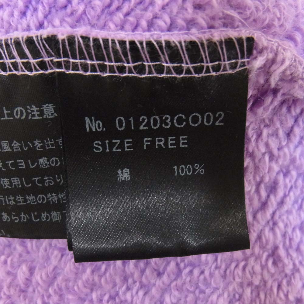 HYSTERIC GLAMOUR ヒステリックグラマー 20AW 01203CO02 BIG DEAD スウェット ワンピース パープル系 FREE【新古品】【未使用】【中古】