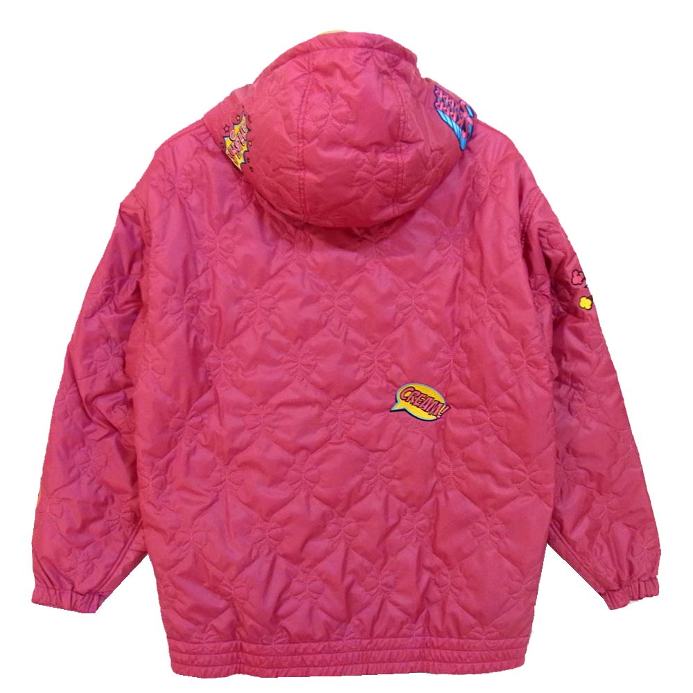 HYSTERIC GLAMOUR ヒステリックグラマー 001203AB01 COMIC アップリケ フーデッド ブルゾン ピンク系 FREE【新古品】【未使用】【中古】