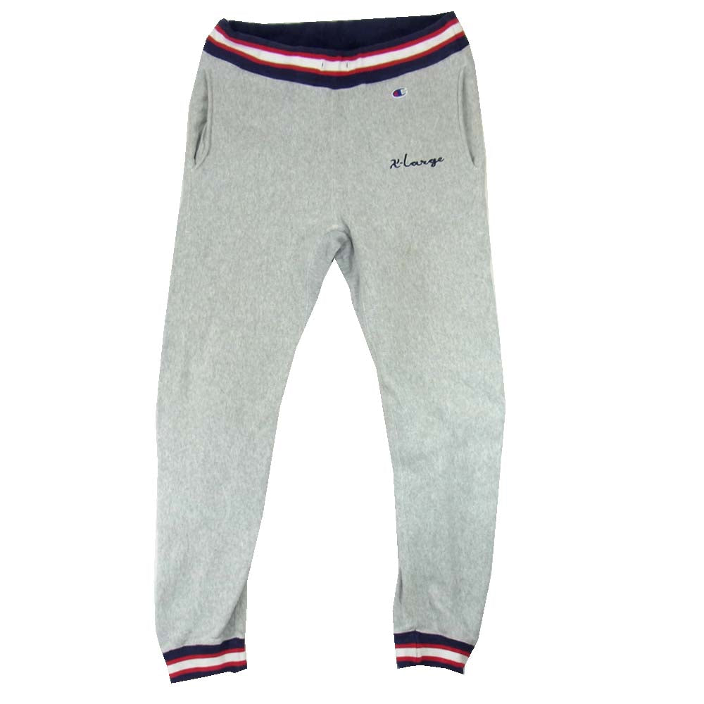 エクストララージ Champion チャンピオン 青単タグ 復刻 スウェット パンツ S【中古】