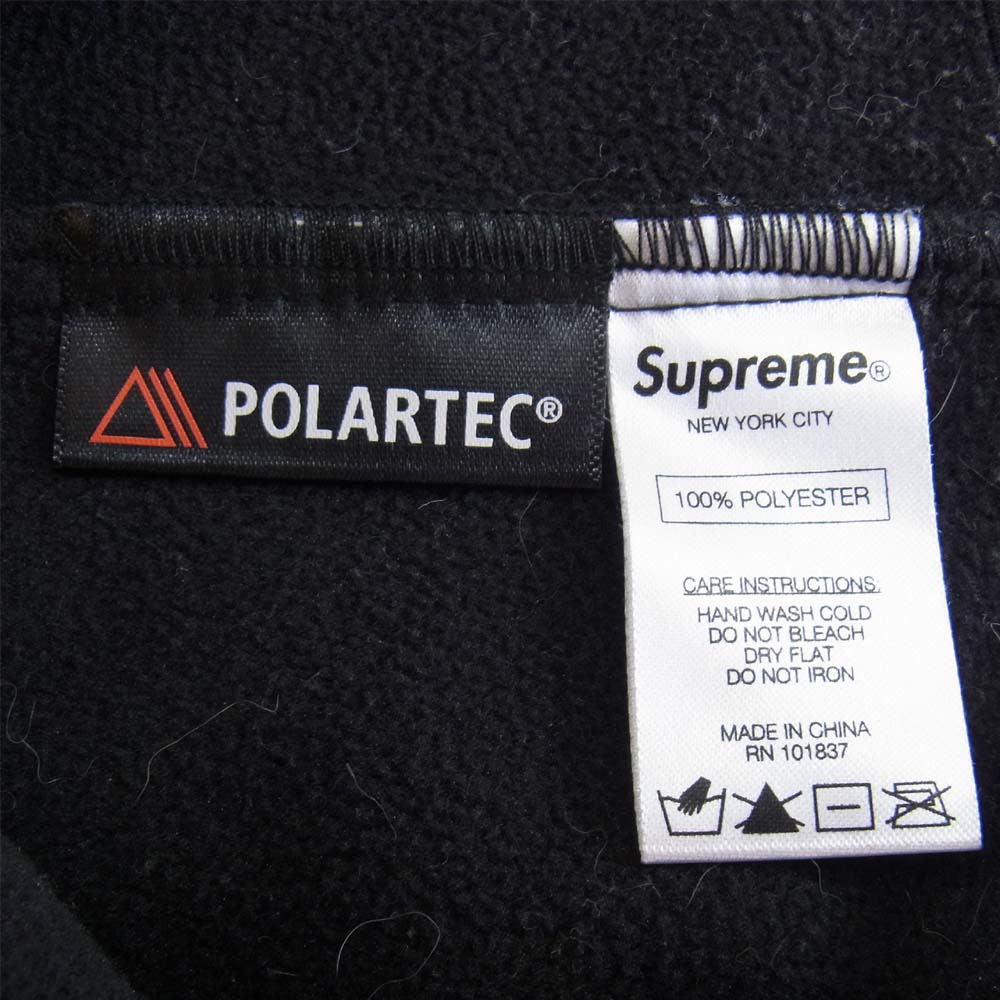 Supreme シュプリーム 16AW Polartec Fleece Neck Gaiter ポーラテック クラシックロゴ ネックウォーマー ブラック系【中古】