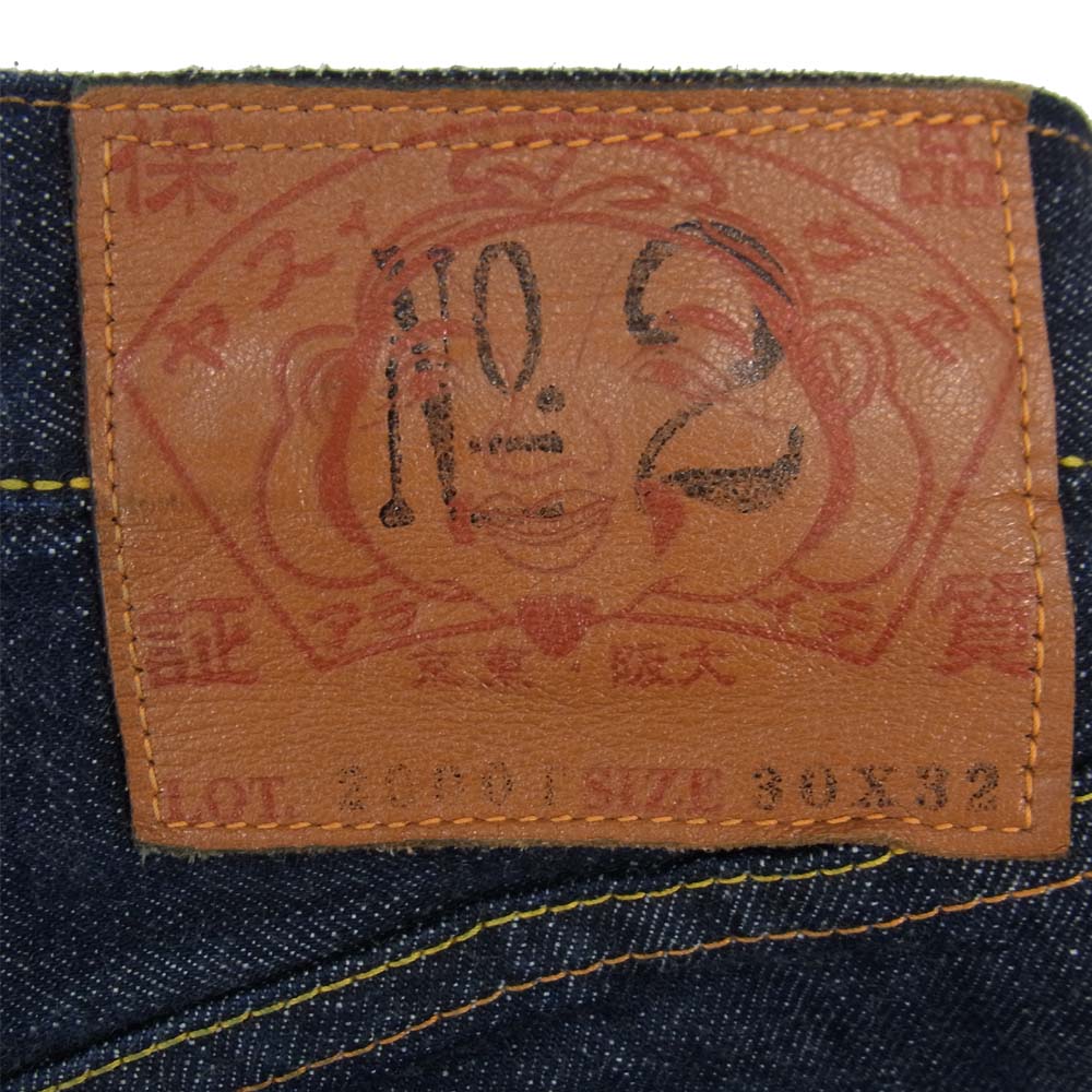 EVISU エヴィス 2000T くまモン カモメ デニムパンツ インディゴブルー系 30【中古】