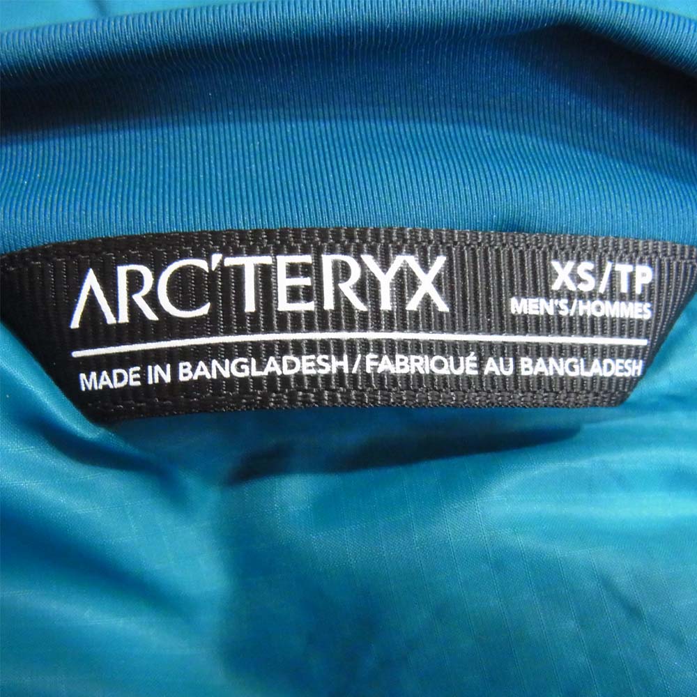 ARC'TERYX アークテリクス 14648 ATOM AR HOODY アトムフーディ グリーン系 XS【中古】