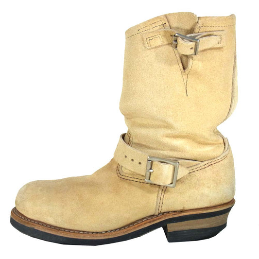 RED WING レッドウィング 8268 スエード エンジニア ブーツ ベージュ系 7D【中古】