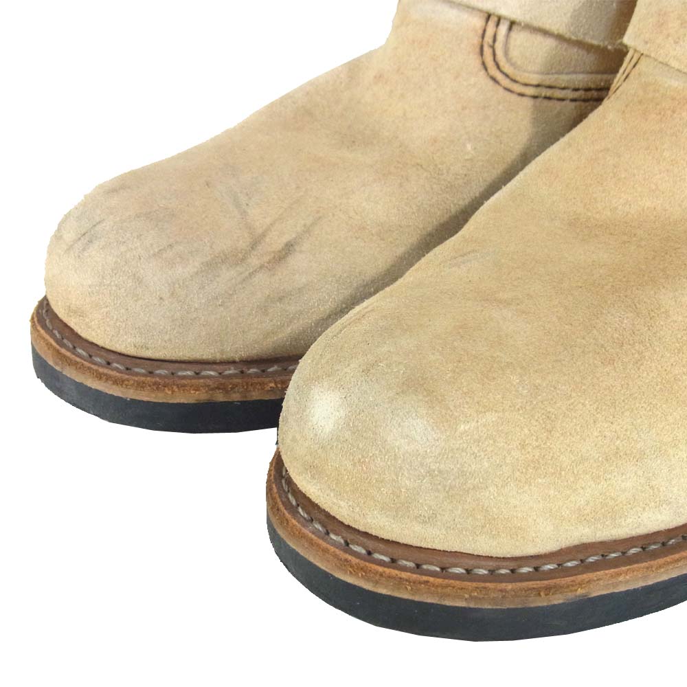 RED WING レッドウィング 8268 スエード エンジニア ブーツ ベージュ系 7D【中古】