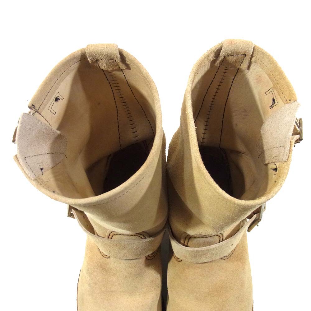 RED WING レッドウィング 8268 スエード エンジニア ブーツ ベージュ系 7D【中古】