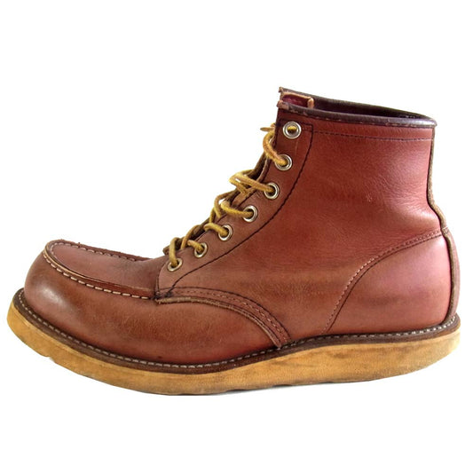 RED WING レッドウィング 復刻四角犬タグ アイリッシュ セッター モックトゥ ブラウン系 7.5【中古】