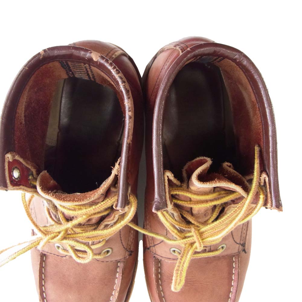 RED WING レッドウィング 復刻四角犬タグ アイリッシュ セッター モックトゥ ブラウン系 7.5【中古】