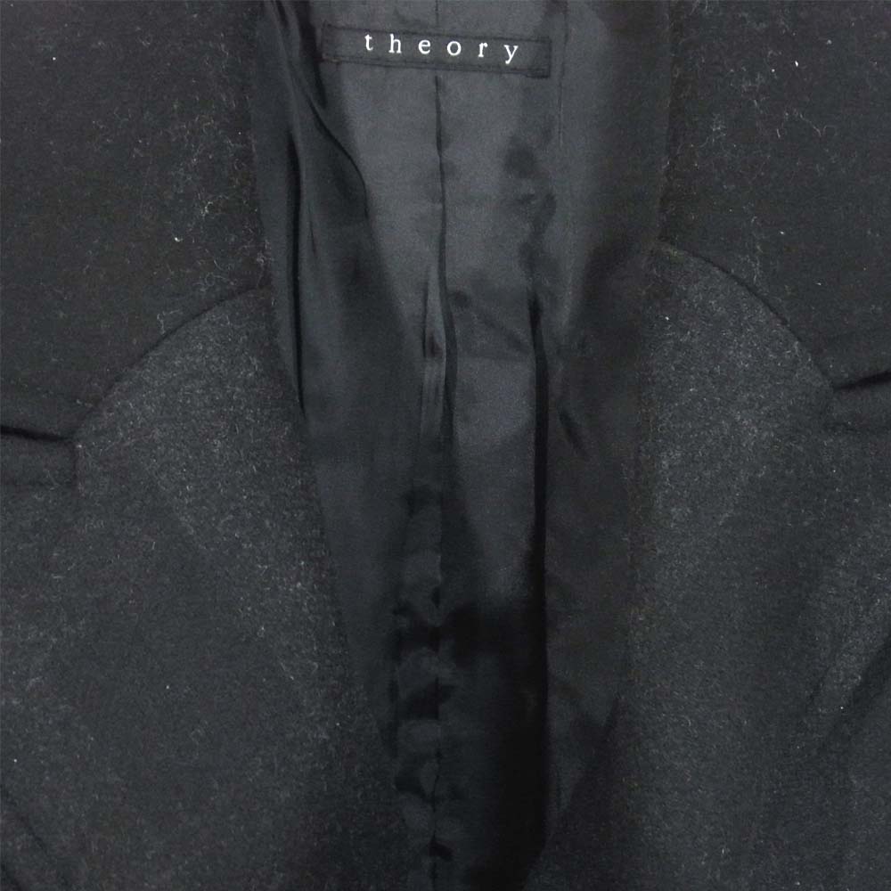 theory セオリー カシミヤ ウール コート ブラック系 XS【中古】