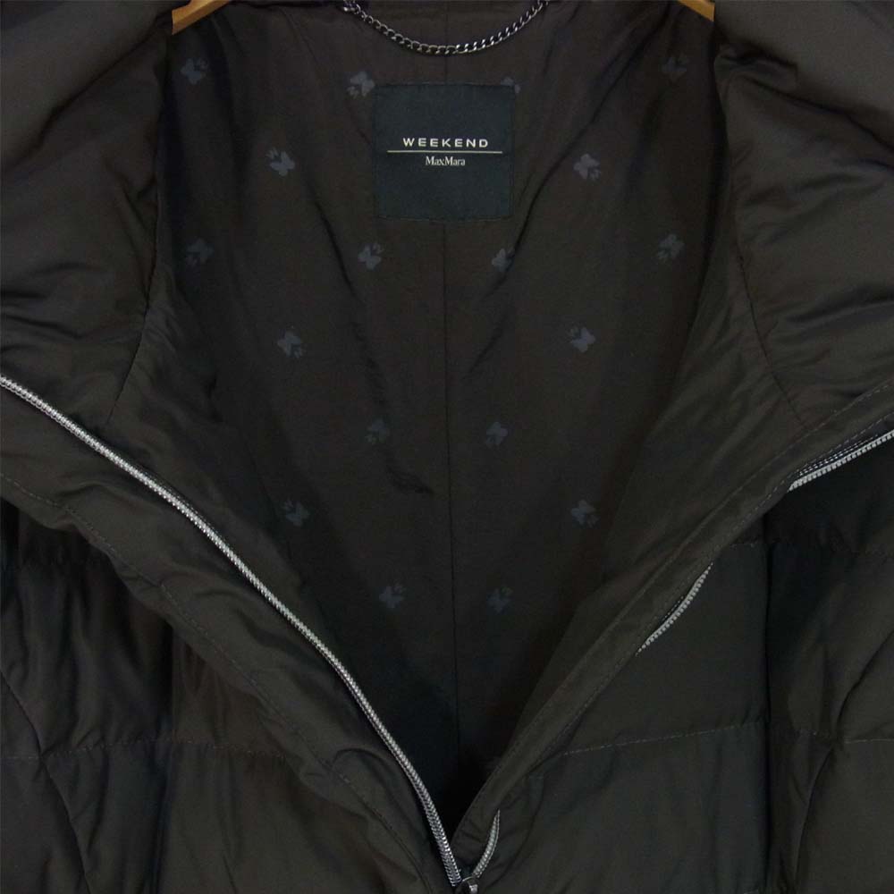 MAX MARA マックスマーラ WEEKEND ベルト付き ダウンコート グレーブラウン系 38【中古】