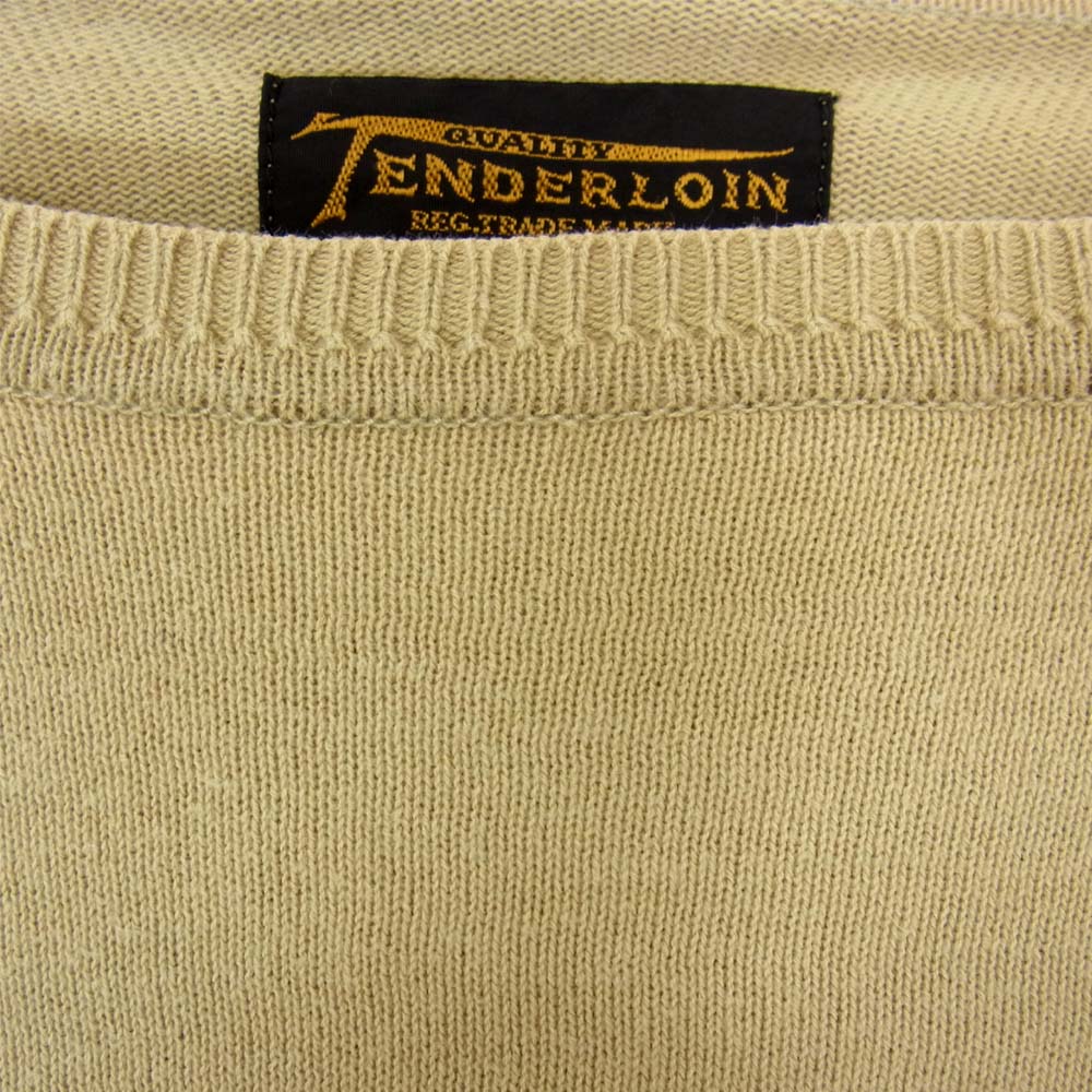 TENDERLOIN テンダーロイン コットン ニット ベージュ系 L【中古】