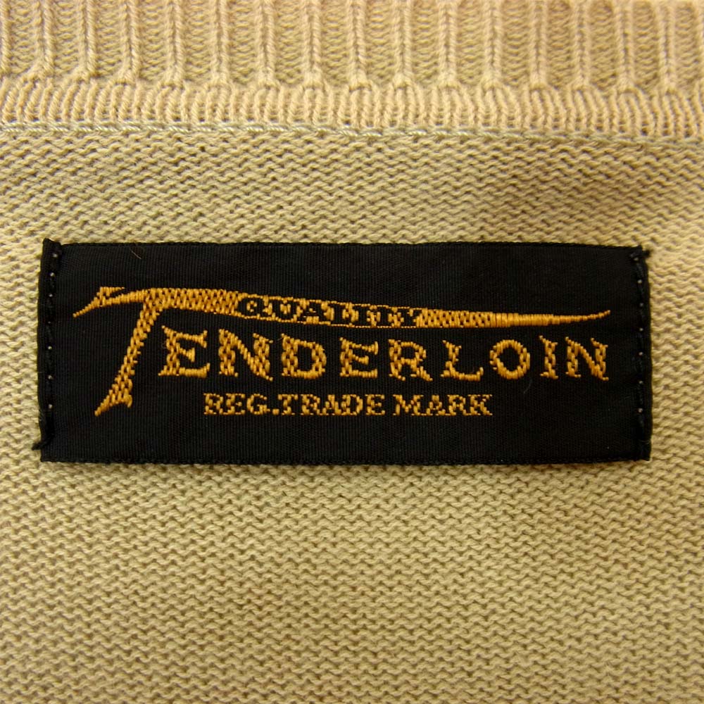 TENDERLOIN テンダーロイン コットン ニット ベージュ系 L【中古】