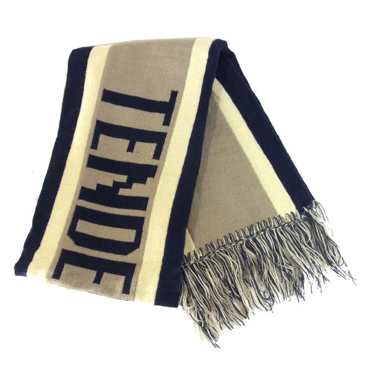 TENDERLOIN テンダーロイン T-KNIT SCARF TDL マフラー ネイビー×グレー系【中古】