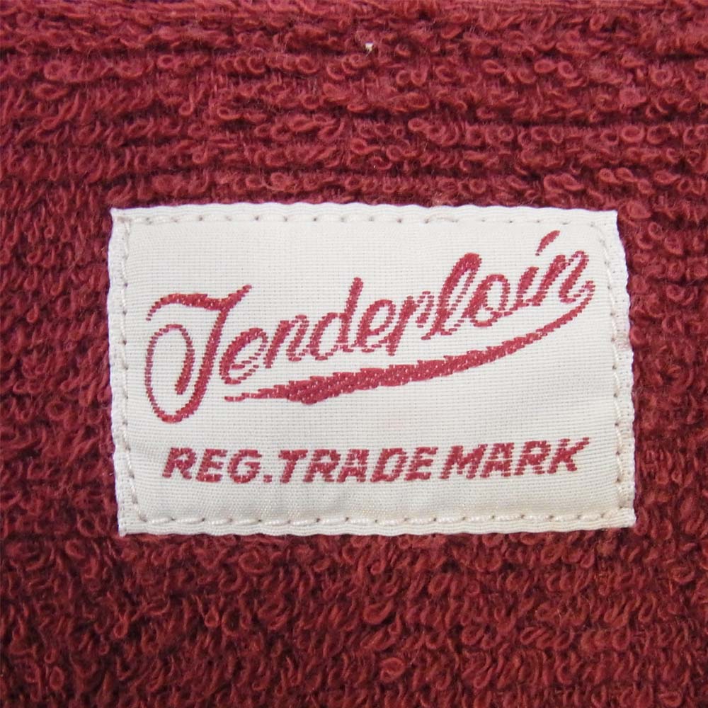 TENDERLOIN テンダーロイン T-PILE SHT 本店限定 パイル地 長袖シャツ エンジ系 M【中古】