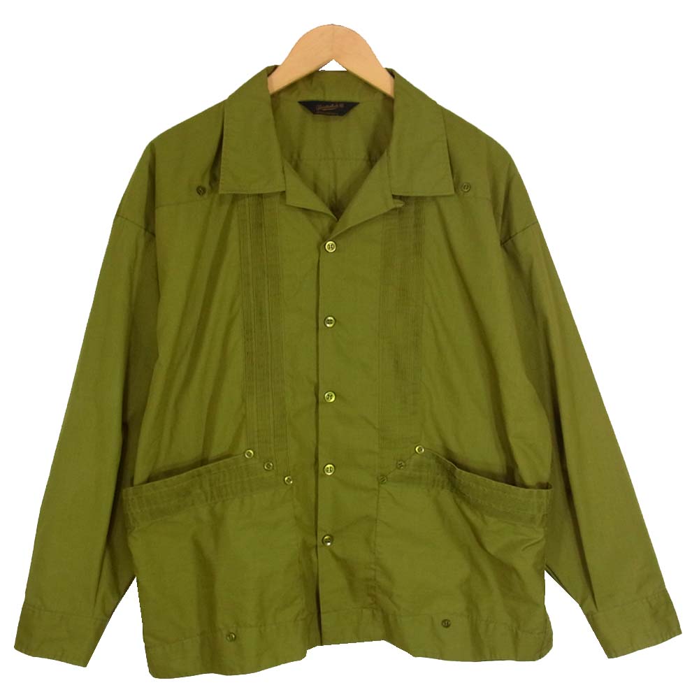 TENDERLOIN テンダーロイン T-GUAYABERA SHT L/S キューバ 長袖シャツ カーキ系 M【中古】