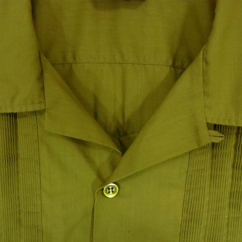 TENDERLOIN テンダーロイン T-GUAYABERA SHT L/S キューバ 長袖シャツ カーキ系 M【中古】