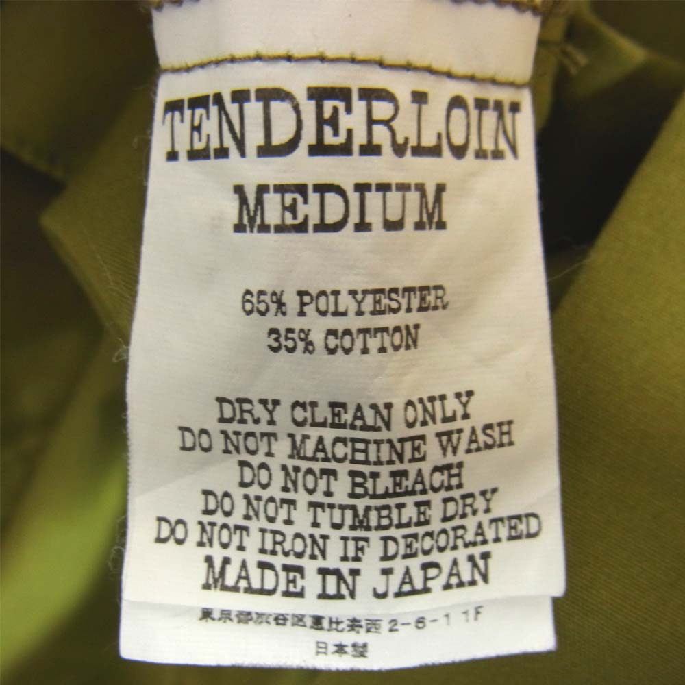 TENDERLOIN テンダーロイン T-GUAYABERA SHT L/S キューバ 長袖シャツ カーキ系 M【中古】