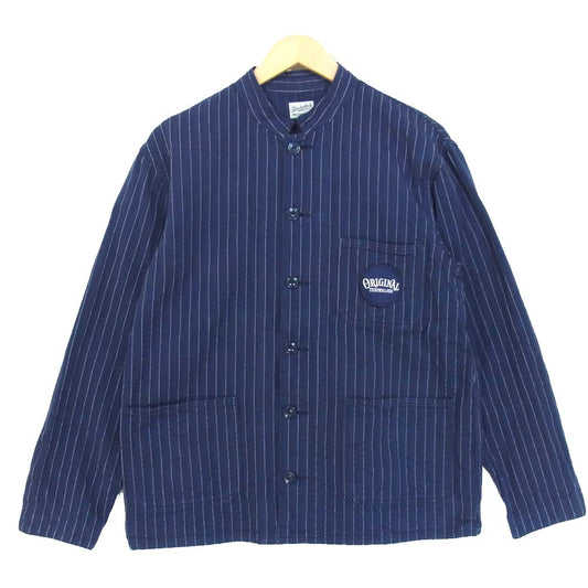 TENDERLOIN テンダーロイン T-BEST COVERALL SO ストライプ カバーオール ジャケット ネイビー系 S【中古】