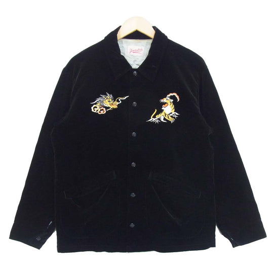 TENDERLOIN テンダーロイン T-SOUVENIR JKT V ベロア スーベニア ジャケット ブラック系 S【中古】