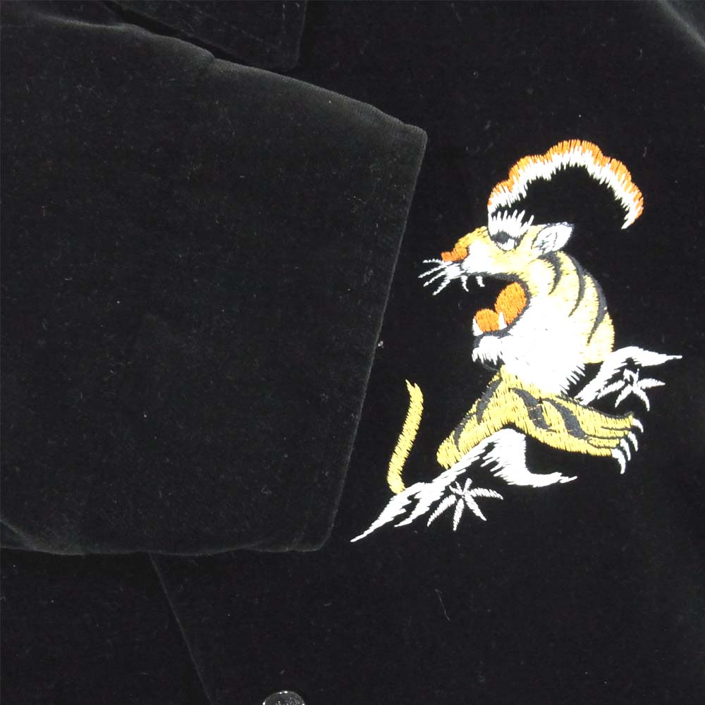 TENDERLOIN テンダーロイン T-SOUVENIR JKT V ベロア スーベニア ジャケット ブラック系 S【中古】