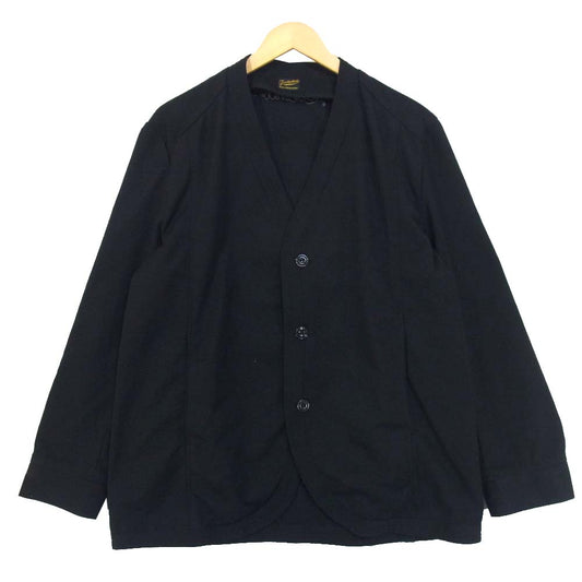 TENDERLOIN テンダーロイン T-WORK JKT ノーカラー ワークジャケット ブラック系 L【美品】【中古】