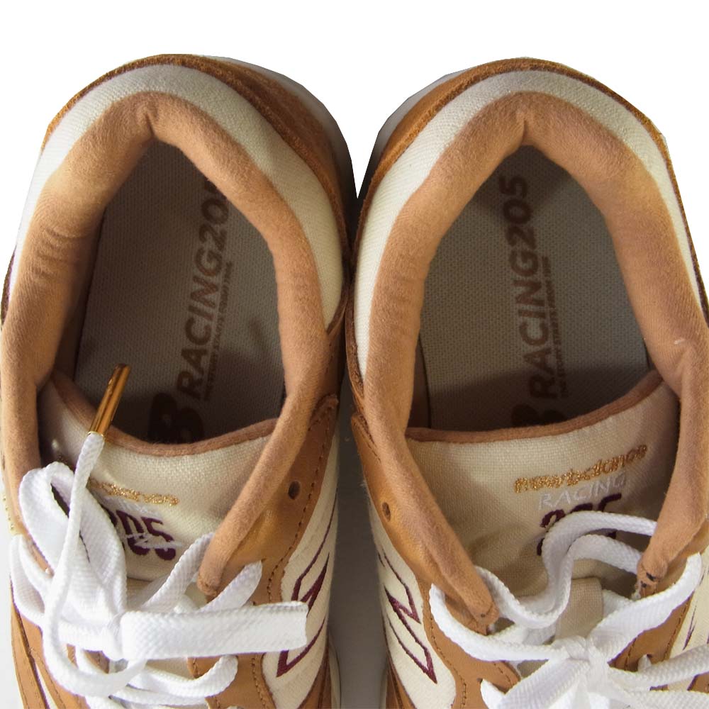NEW BALANCE ニューバランス RC205BY ビューティアンドユース BEAUTY&YOUTH UNITED ARROWS 別注 SNK スエード ローカット スニーカー ベージュ系 25㎝【中古】