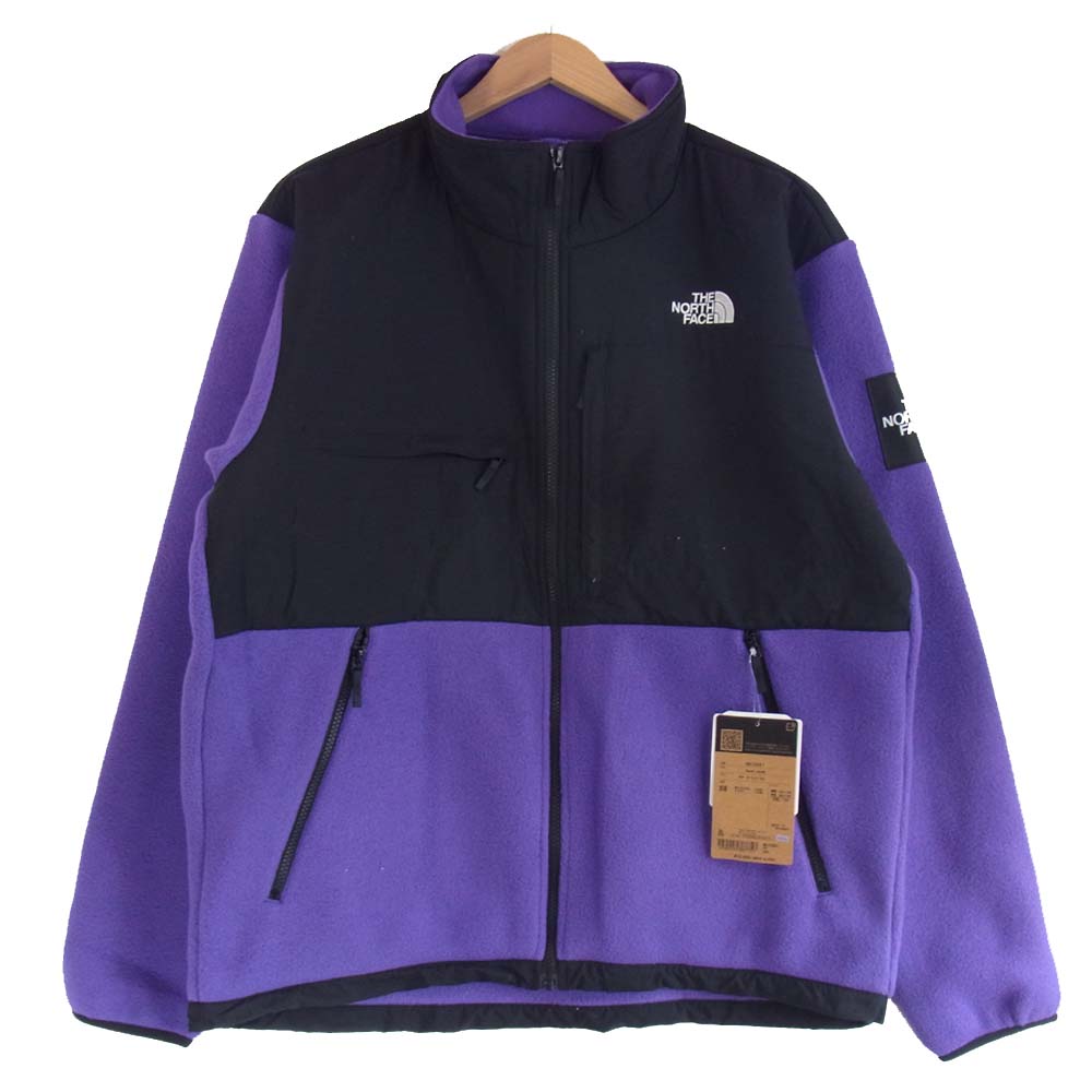 THE NORTH FACE ノースフェイス NA72051 国内正規品 Denali Jacket デナリ フリース ジャケット PP ピークパープル 紫×黒 XXL【新古品】【未使用】【中古】