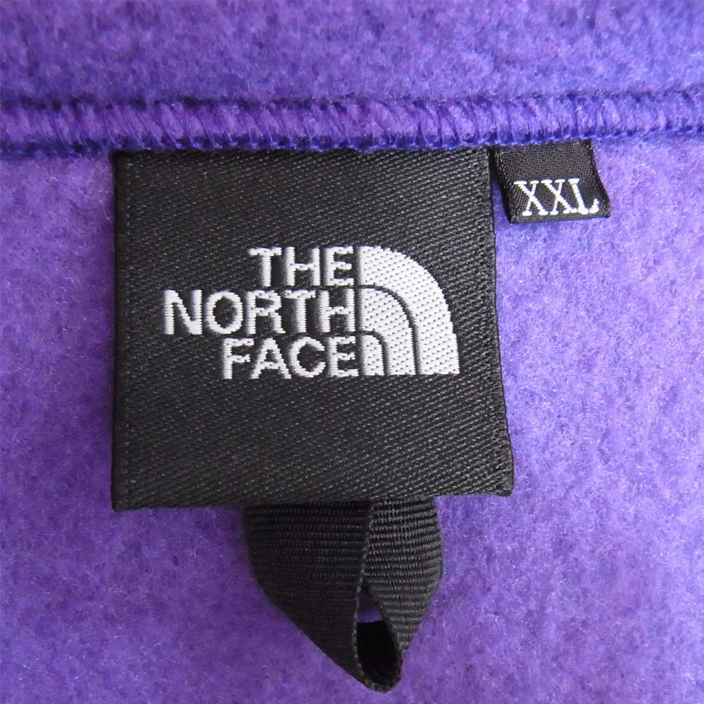 THE NORTH FACE ノースフェイス NA72051 国内正規品 Denali Jacket デナリ フリース ジャケット PP ピークパープル 紫×黒 XXL【新古品】【未使用】【中古】