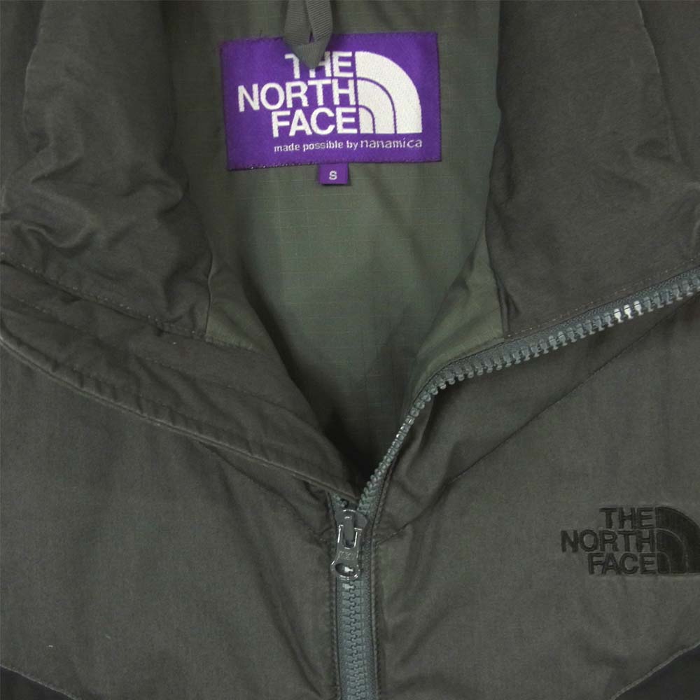 THE NORTH FACE ノースフェイス PURPLE LABEL Cotton Down Vest パープル レーベル コットン ダウン ベスト グレー系 S【中古】