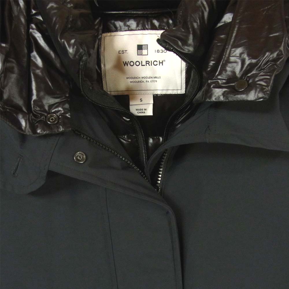 WOOLRICH ウールリッチ WWOU0276 LONG MILITARY PARKA ロング ミリタリー パーカ ダウンコート ブラック系 S【新古品】【未使用】【中古】