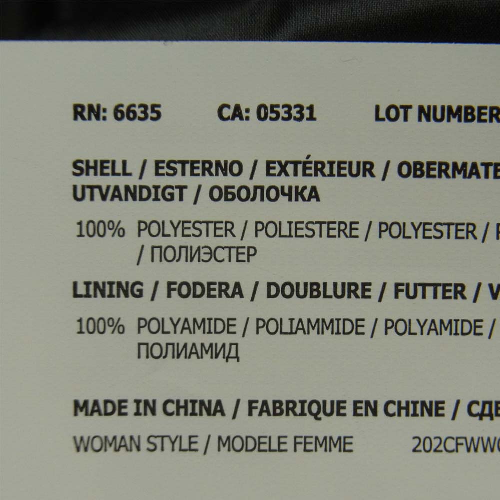 WOOLRICH ウールリッチ WWOU0279 MARSHALL DOWN COAT ダウン コート 中国製 ブラック系 S【新古品】【未使用】【中古】