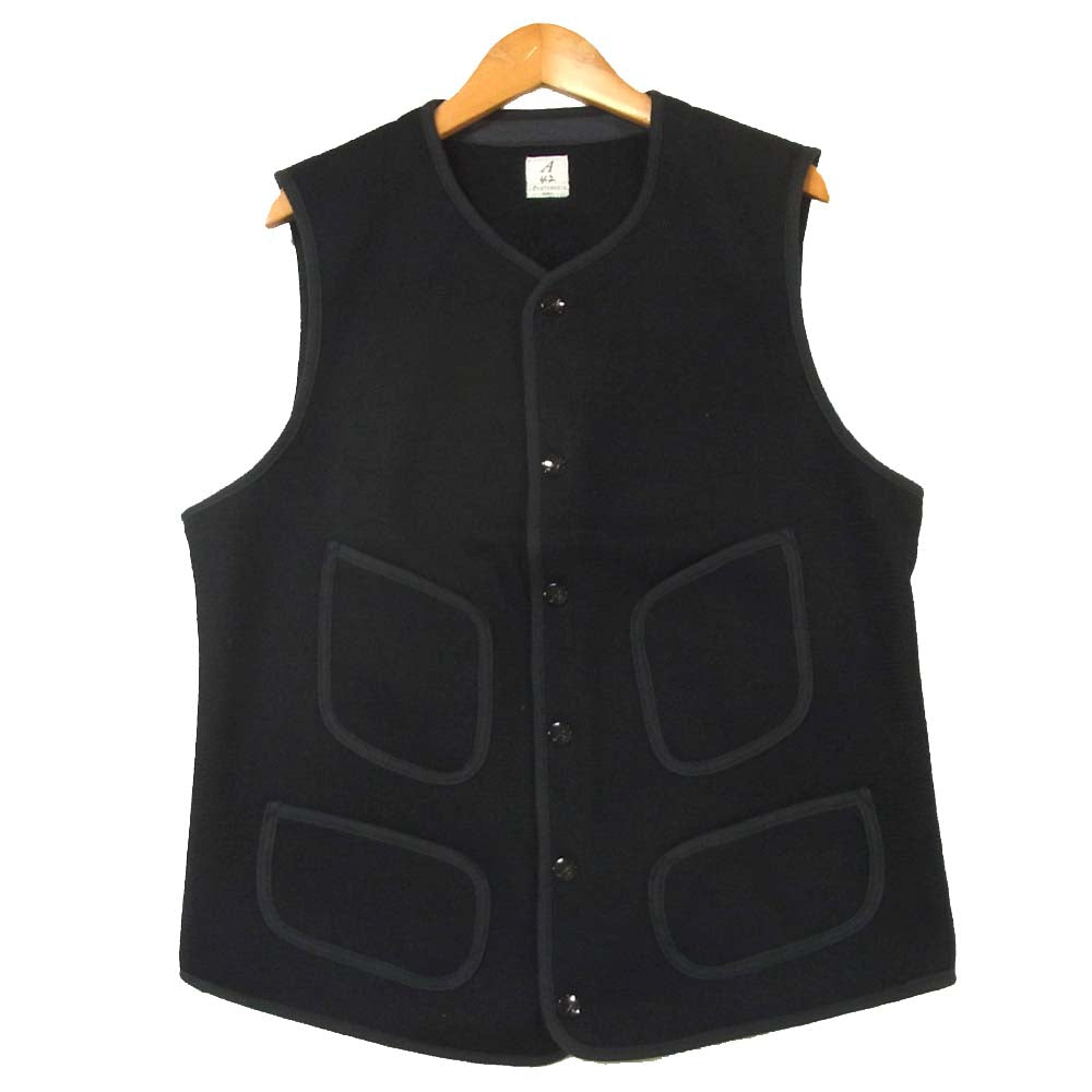 アナトミカ 530-522-08 BROWNS BEACH VEST ビーチ クロス ベスト ダークネイビー系 42【極上美品】【中古】