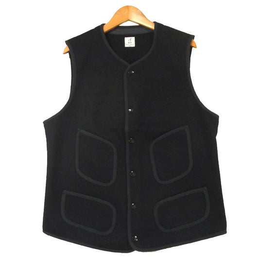 アナトミカ 530-522-08 BROWNS BEACH VEST ビーチ クロス ベスト ダークネイビー系 42【極上美品】【中古】
