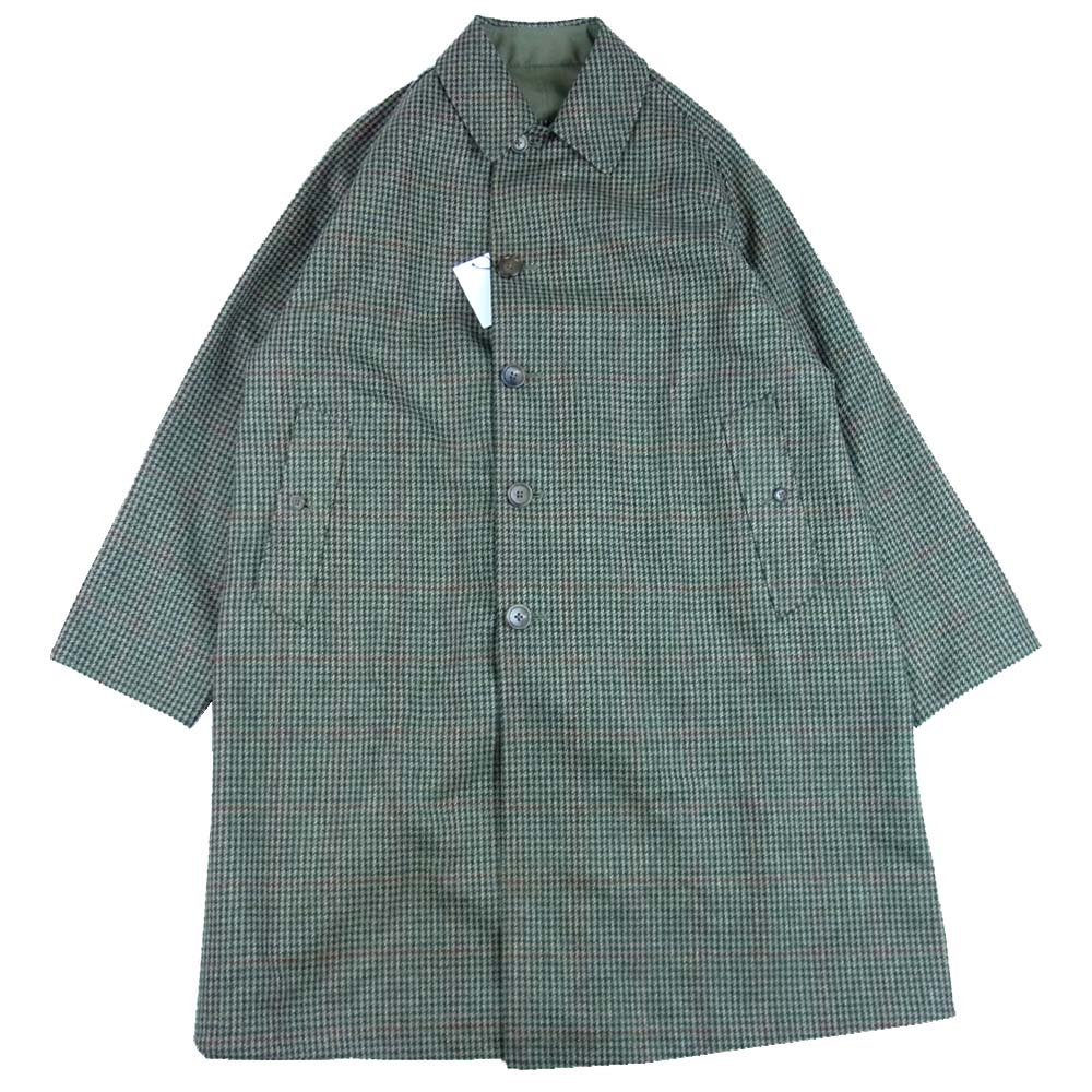 アナトミカ 20AW 530-552-02 SINGLE RAGLAN 2 S-P GABARDINE リバーシブル シングル ラグラン コート モスグリーン系 44【新古品】【未使用】【中古】