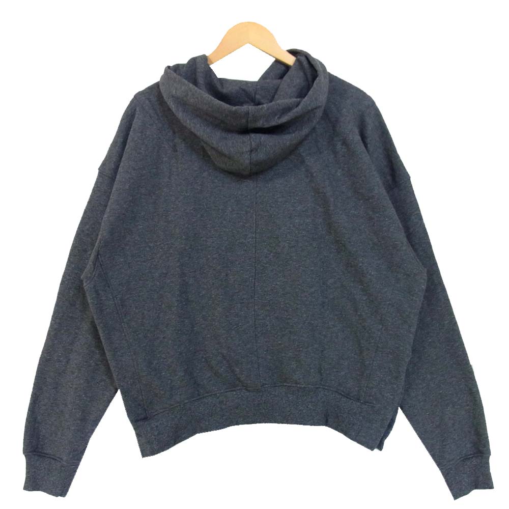 ミニマル コットン プルオーバー パーカー チャコール系 M【中古】