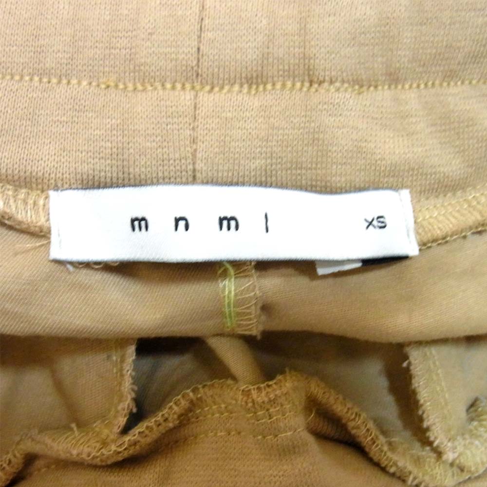 mnml リブ イージー パンツ ベージュ系 XS【美品】【中古】