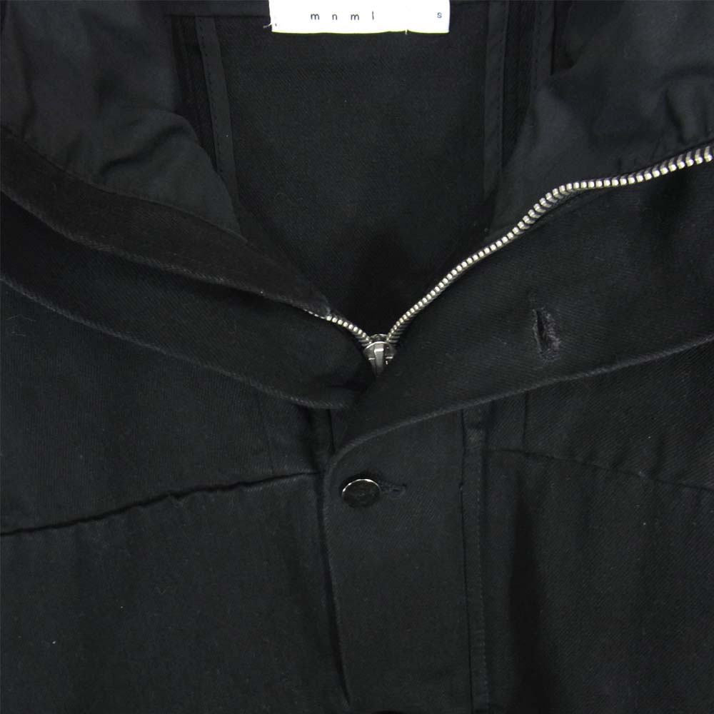 ミニマル HOODED DENIM JACKET フーデッド デニム ジャケット ブラック系【中古】
