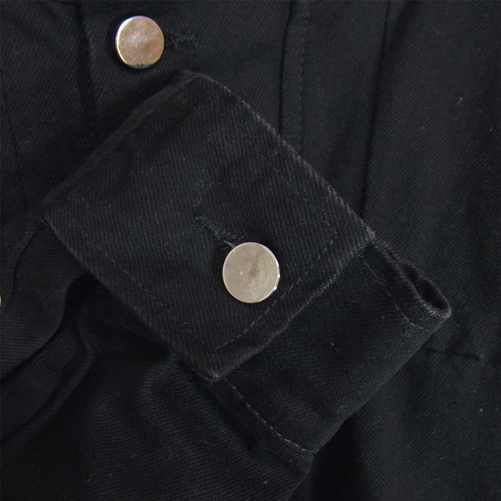 ミニマル HOODED DENIM JACKET フーデッド デニム ジャケット ブラック系【中古】