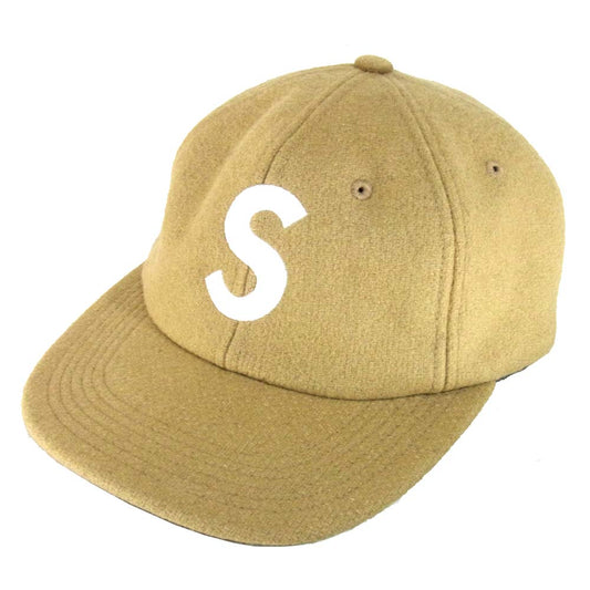 Supreme シュプリーム 15AW Wool Small Logo 6 Panel Wool Cap Sロゴ ウール キャップ ベージュ系【中古】