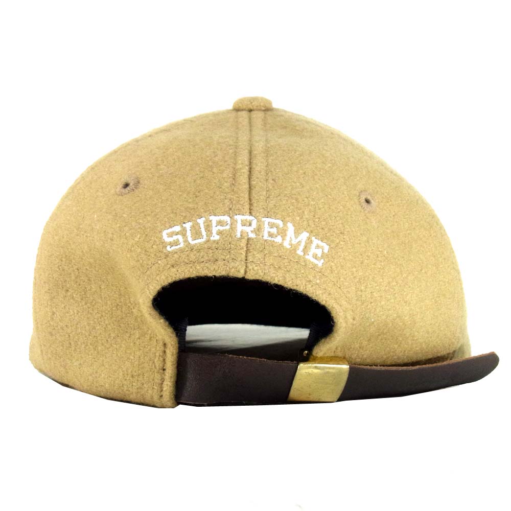 Supreme シュプリーム 15AW Wool Small Logo 6 Panel Wool Cap Sロゴ ウール キャップ ベージュ系【中古】