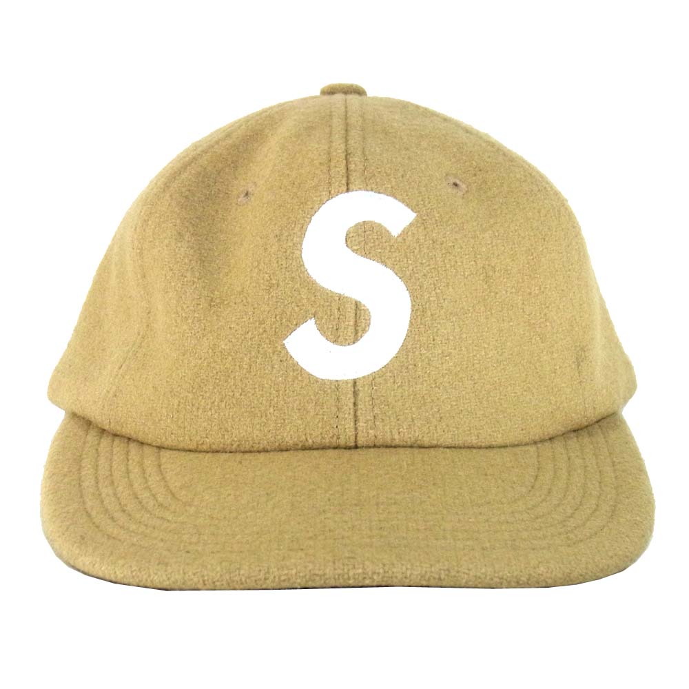 Supreme シュプリーム 15AW Wool Small Logo 6 Panel Wool Cap Sロゴ ウール キャップ ベージュ系【中古】