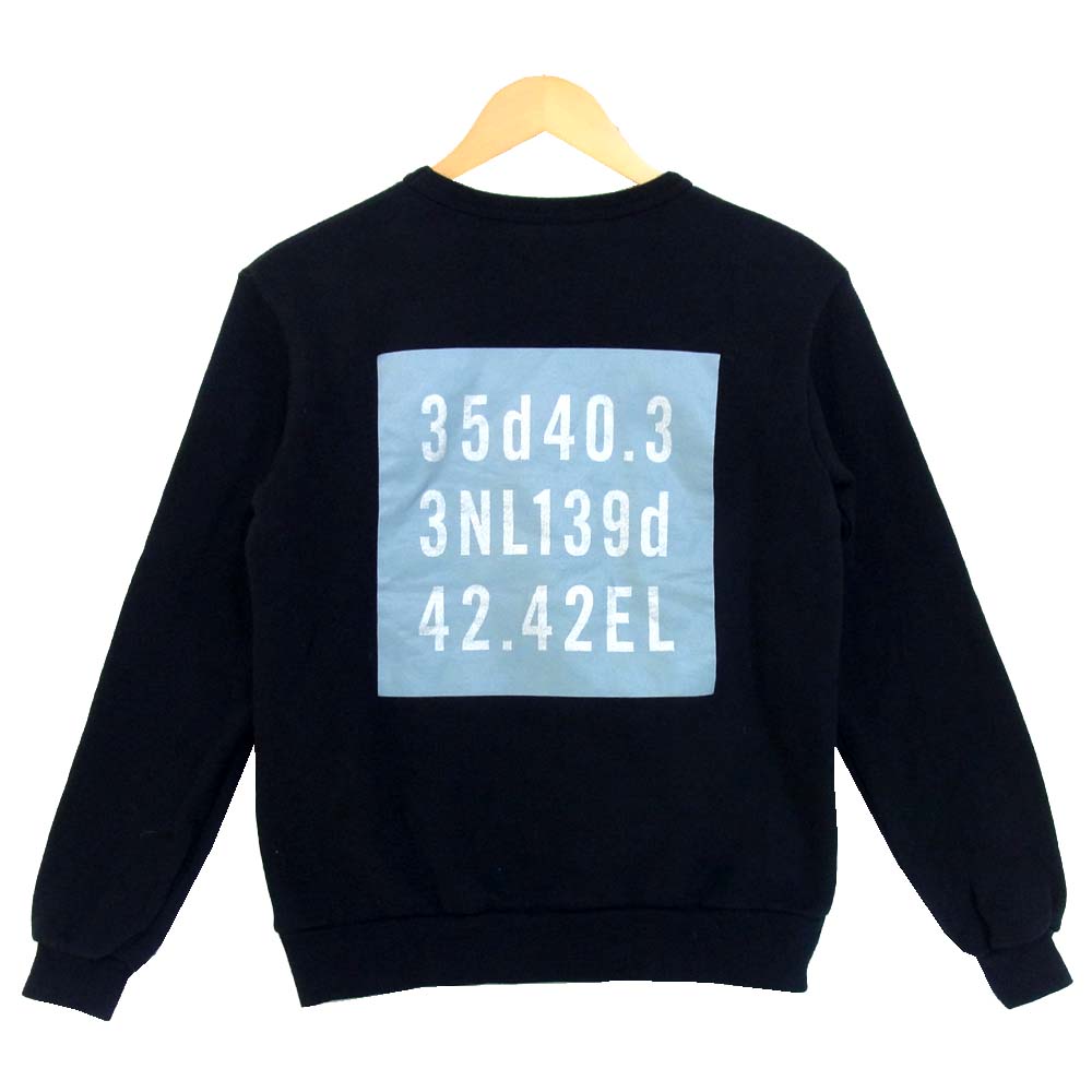 WTAPS ダブルタップス 18AW SCREEN CREW NECK SWEATSHIRT バックプリント 裏起毛 スウェット ブラック系【中古】