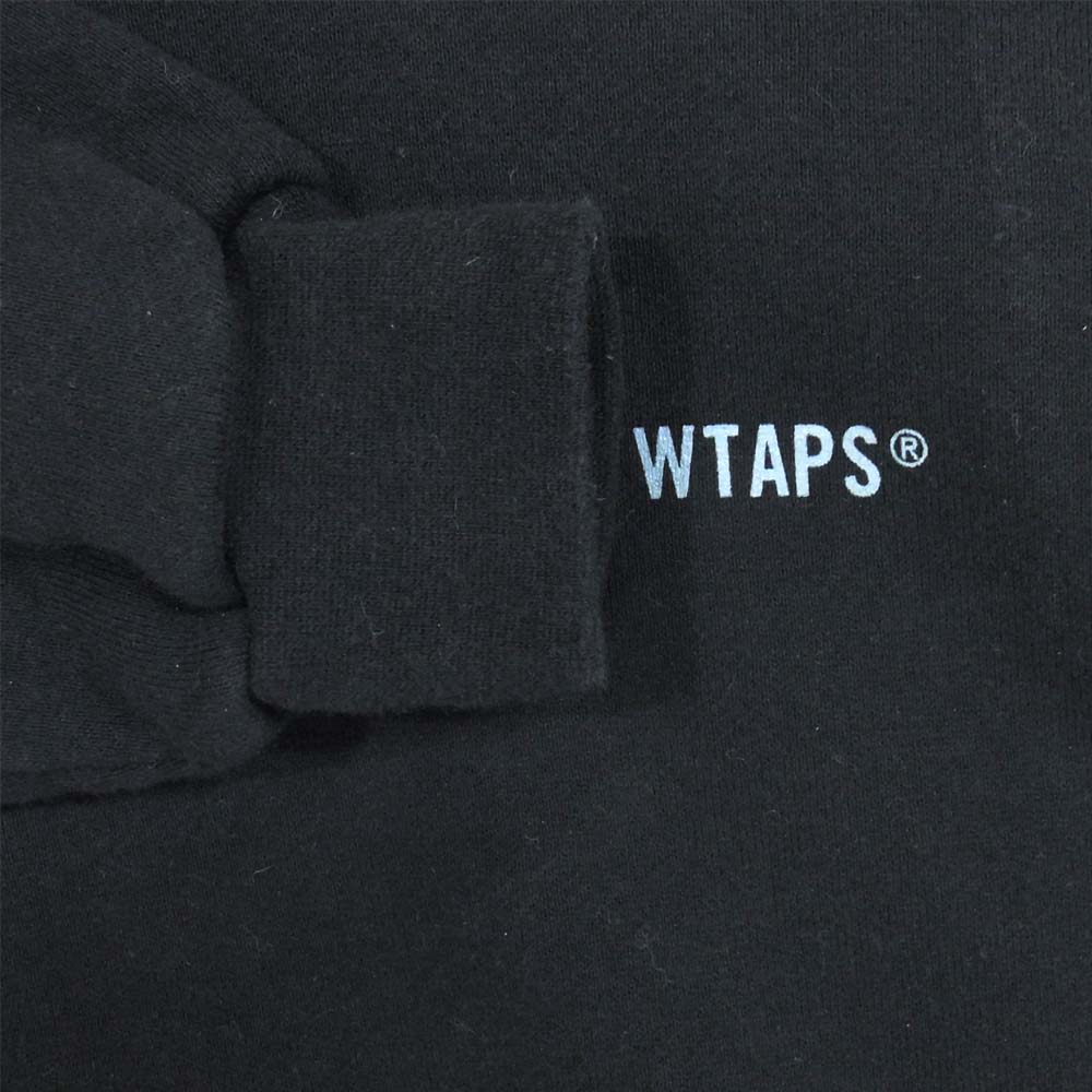 WTAPS ダブルタップス 18AW SCREEN CREW NECK SWEATSHIRT バックプリント 裏起毛 スウェット ブラック系【中古】