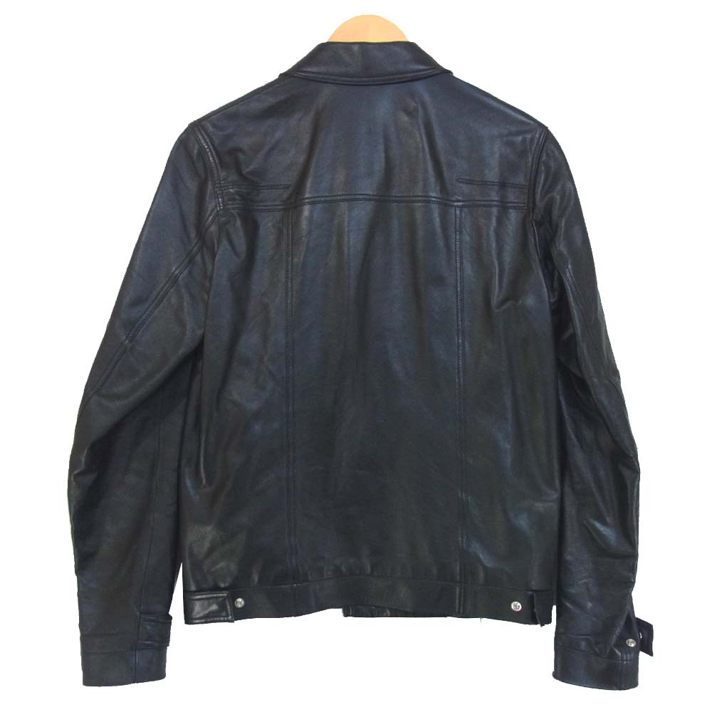 DIOR HOMME ディオールオム 0E3541500089 ラムレザー ライダースジャケット ブラック系 46【中古】